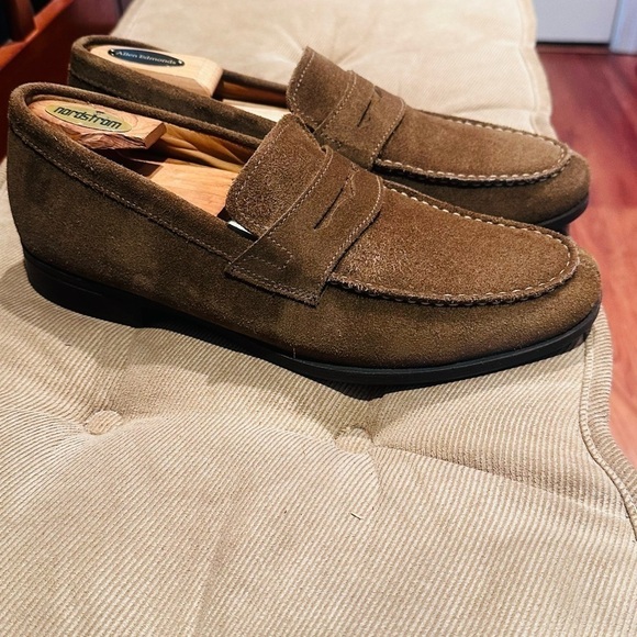 Geox Respira Suede Penny Loafers. - Picture 5 of 15